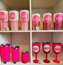 Load image into Gallery viewer, Wine tumbler cup glitter