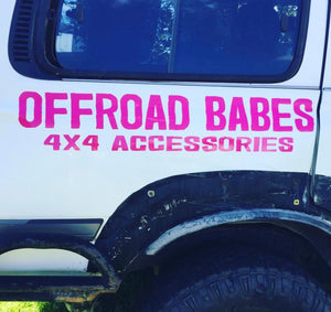 Off-road babes 4x4 accessories windscreen stickers